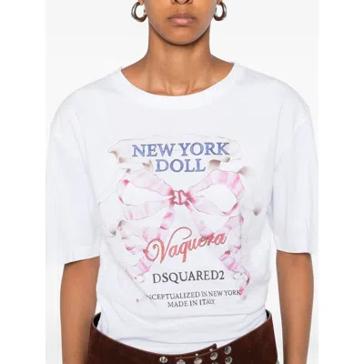 Dsquared2 Cotton T Shirts In White