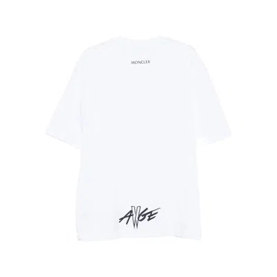Moncler Asap Rocky Cotton T Shirts In White