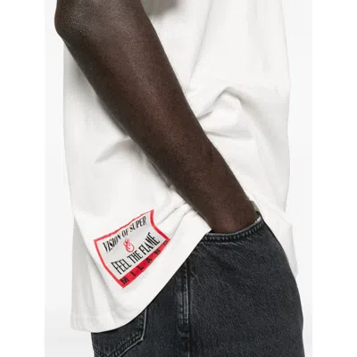 Vision Of Super Flame-print T-shirt In White