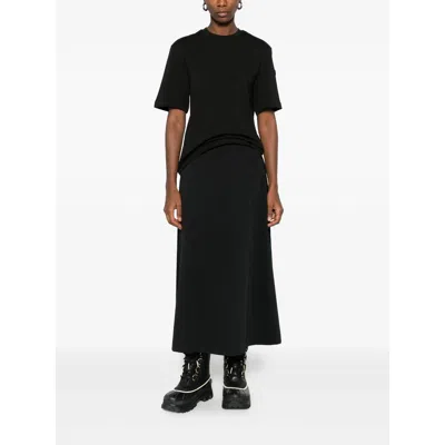 Moncler X Edward Enninful Cotton T Shirts In Black