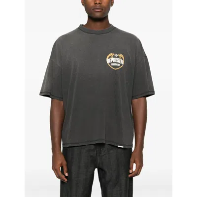 Represent Graphic Print Crew Neck Short Sleeve T-shirt In Black