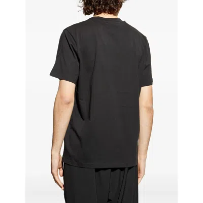 Moncler Cotton T-shirt Featuring Graphic Print In Black