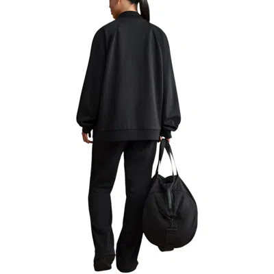 Nike (wmns)  X Skims Matte Tricot Oversized Full-zip Track Jacket 'obsidian' In Black