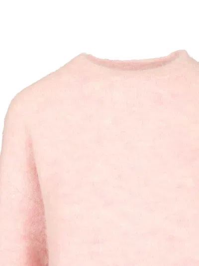 Amish Wool Blend Sweater In Pink