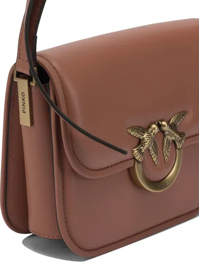 Pinko Crossbody Bags In Brown