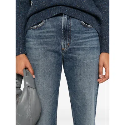 Agolde Denim Flared Jeans In Blue