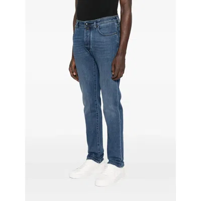 Jacob Cohen Slim Fit Nick Vintage Pants In Blue