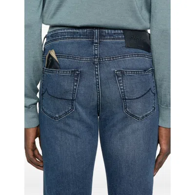 Jacob Cohen Slim Fit Nick Vintage Pants In Blue
