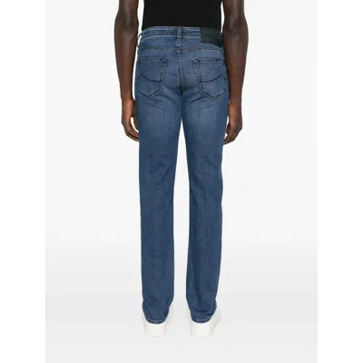 Jacob Cohen Slim Fit Nick Vintage Pants In Blue