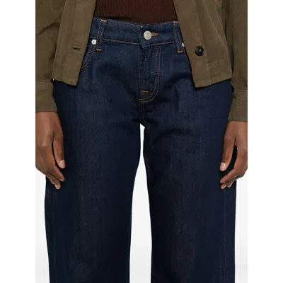 7 For All Mankind Denim Straight-leg Jeans In Blue