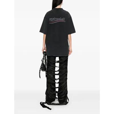 Balenciaga Denim Straight-leg Jeans In Black