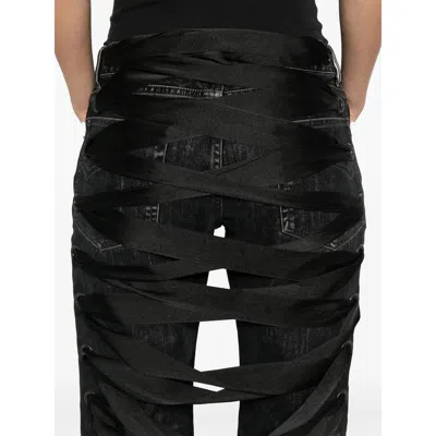 Balenciaga Denim Straight-leg Jeans In Black