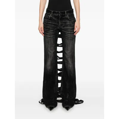 Balenciaga Denim Straight-leg Jeans In Black