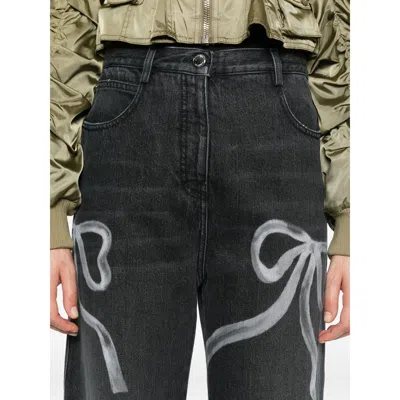 Mach&mach Denim Straight-leg Jeans In Gray