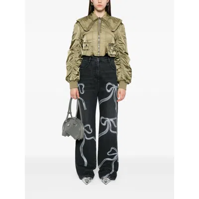 Mach&mach Denim Straight-leg Jeans In Gray