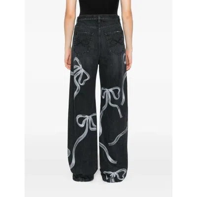 Mach&mach Denim Straight-leg Jeans In Gray