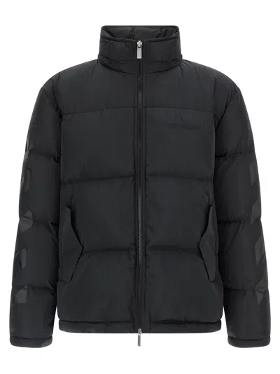 Off-white Diagonal Arrow Down Jacket In Black