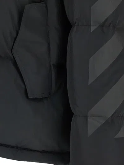 Off-white Diagonal Arrow Down Jacket In Black