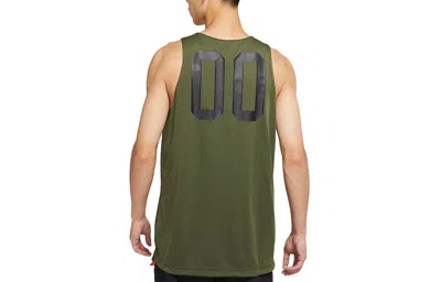 Nike Men's  Sports Creative Printing Running Basketball Jersey/vest Green