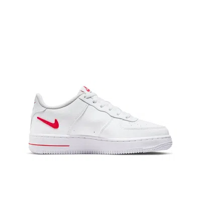 Nike (gs)  Air Force 1 Low 'cut-out Swoosh - White University Red' In Multi