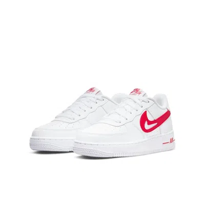 Nike (gs)  Air Force 1 Low 'cut-out Swoosh - White University Red' In Multi