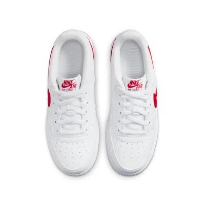 Nike (gs)  Air Force 1 Low 'cut-out Swoosh - White University Red' In Multi