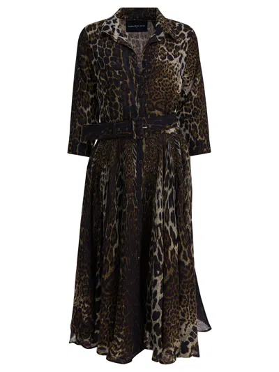 Samantha Sung Dresses Brown In Multi
