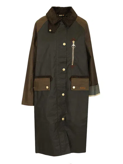 Barbour Evette Wax Jkt Aw25 Wax Cot Outw Jackets Grey In Black