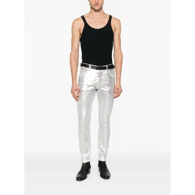 Dsquared2 Metallic-finish Jeans In Multi