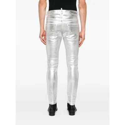 Dsquared2 Metallic-finish Jeans In Multi