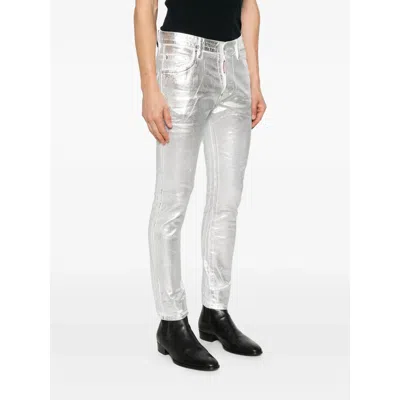 Dsquared2 Metallic-finish Jeans In Multi