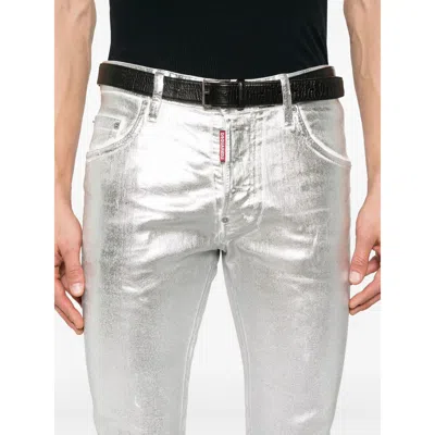 Dsquared2 Metallic-finish Jeans In Multi