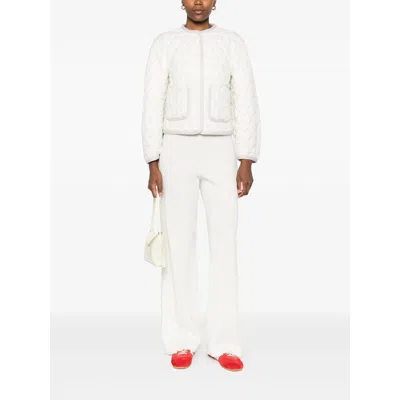 Fabiana Filippi Wide-leg Trousers With Pleated Front And Clean Waistband In White