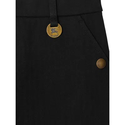 Burberry Black Slim Cotton-stretch Jodhpur Trousers Women In Black