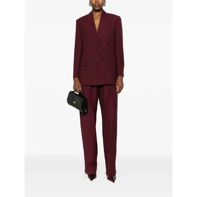 Stella Maxwell For Marella Fabric Pants In Red