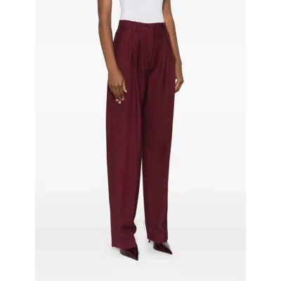 Stella Maxwell For Marella Fabric Pants In Red
