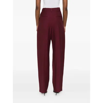 Stella Maxwell For Marella Fabric Pants In Red