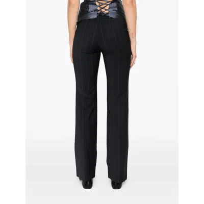 Paloma Wool Narrow Stripe Casual Pants In Black