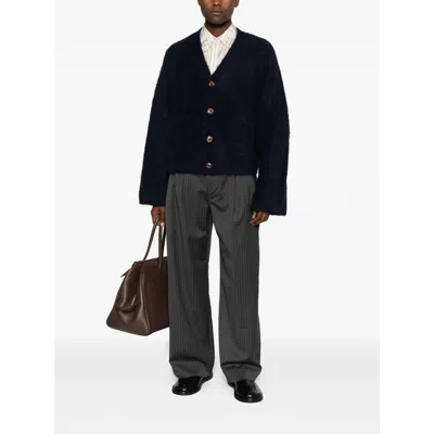 Tonywack Pinstripe Tailored Trousers In Gray