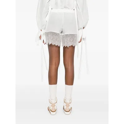 Ann Demeulemeester Fabric Shorts In White