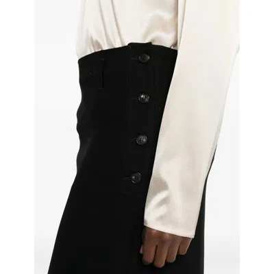 Covert Belt-loops Pencil Skirt In Black
