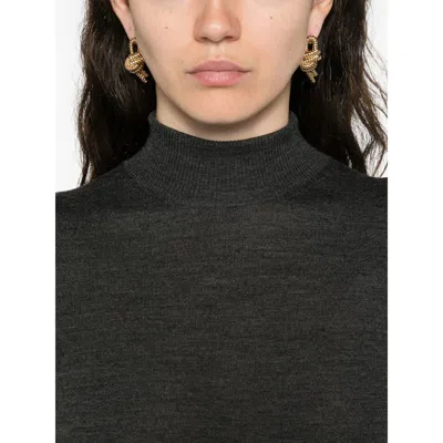 Goes Botanical Fabric Sweaters In Black