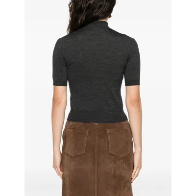 Goes Botanical Fabric Sweaters In Black