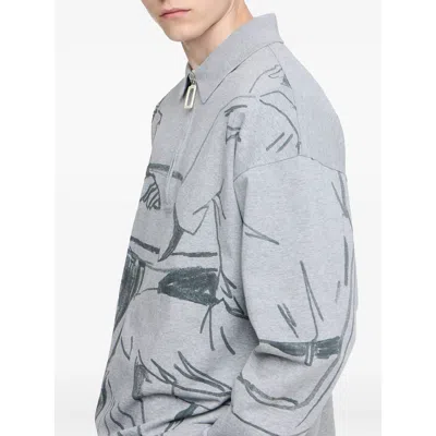 Jw Anderson Fabric Sweaters In Blue