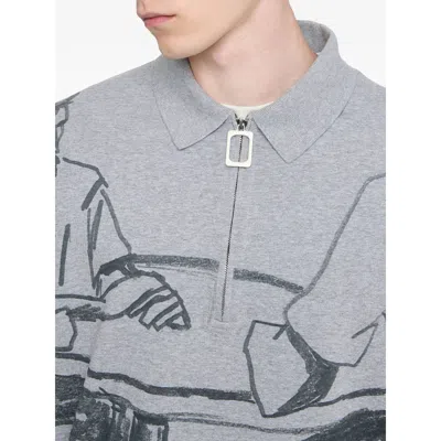 Jw Anderson Fabric Sweaters In Blue