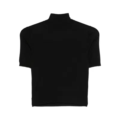 Goes Botanical Fabric Sweaters In Black
