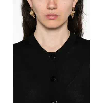 Goes Botanical Fabric Sweaters In Black