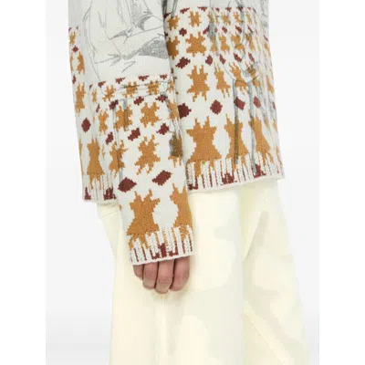 Jw Anderson Fabric Sweaters In Gray