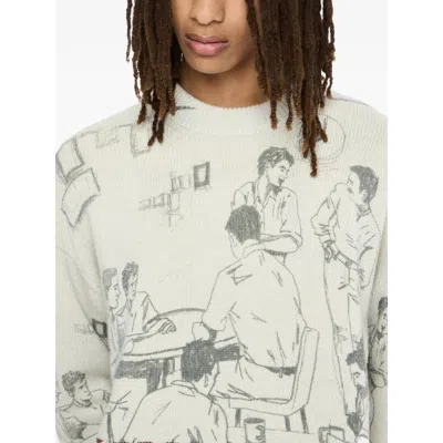 Jw Anderson Fabric Sweaters In Gray