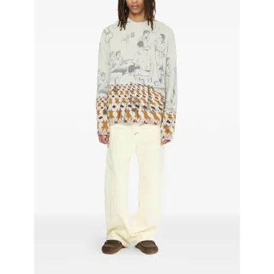 Jw Anderson Fabric Sweaters In Gray